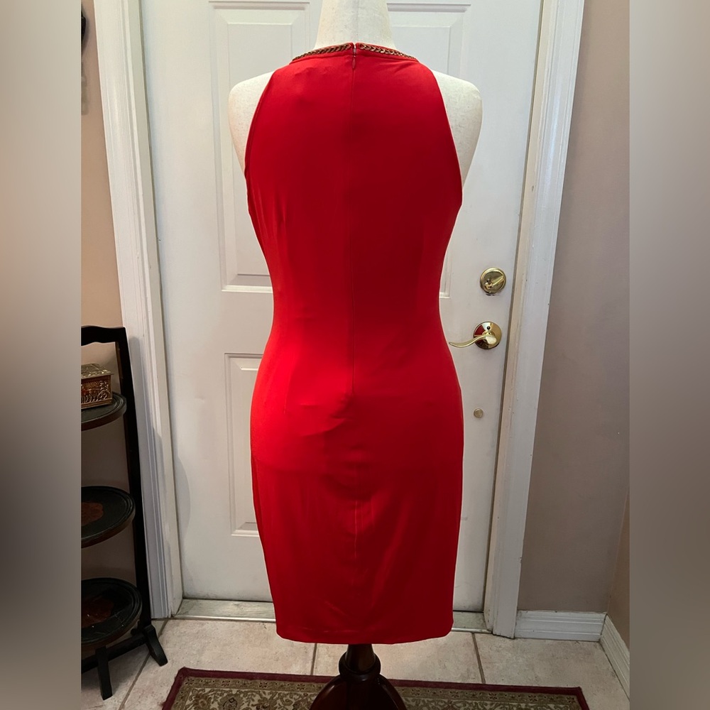 Cache Red Strapless Dress - Picture 6 of 8